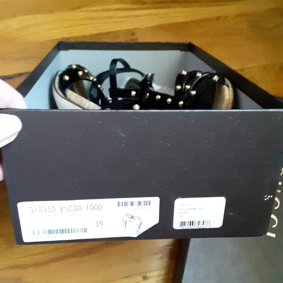 Gucci Studded Patent Leather Heels - Picture 7 of 8